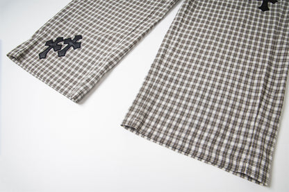 Cross Patch | Plaid Lounge Pants - Santo 