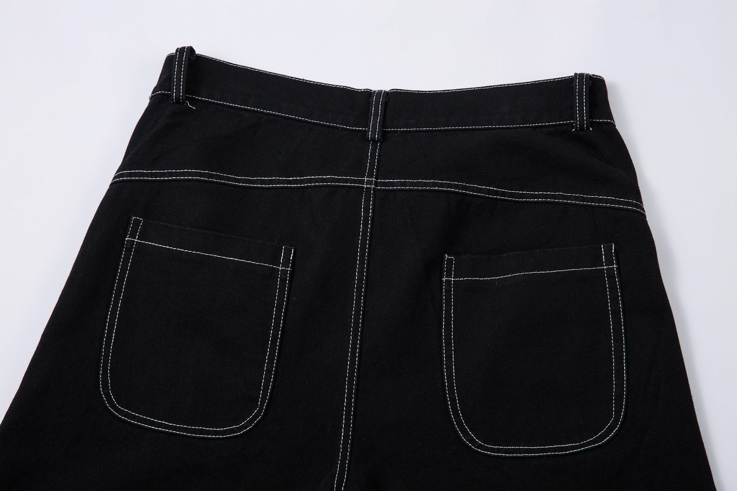 Embroidered Flame | Baggy Jeans - Santo 