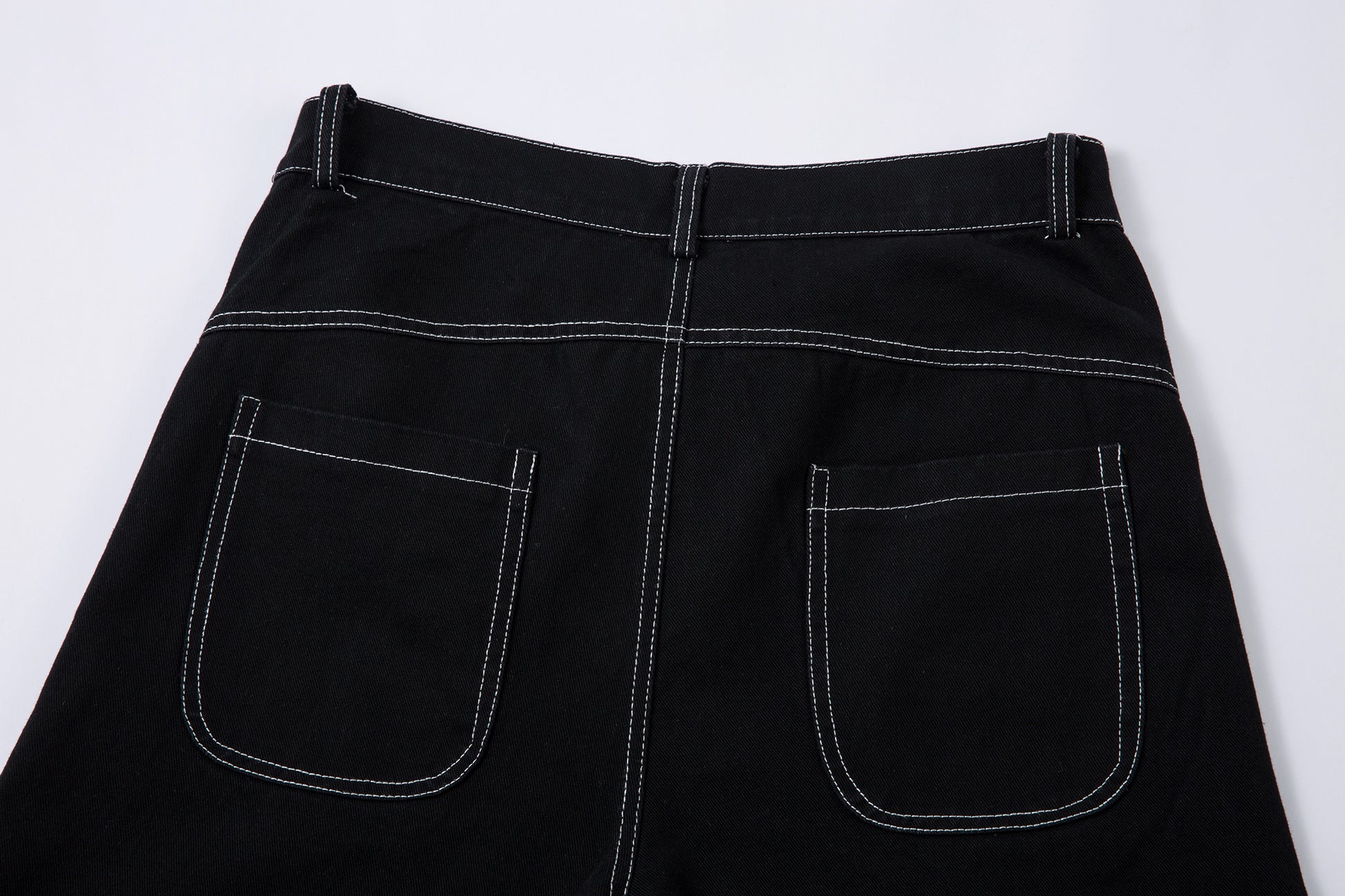 Embroidered Flame | Baggy Jeans - Santo 