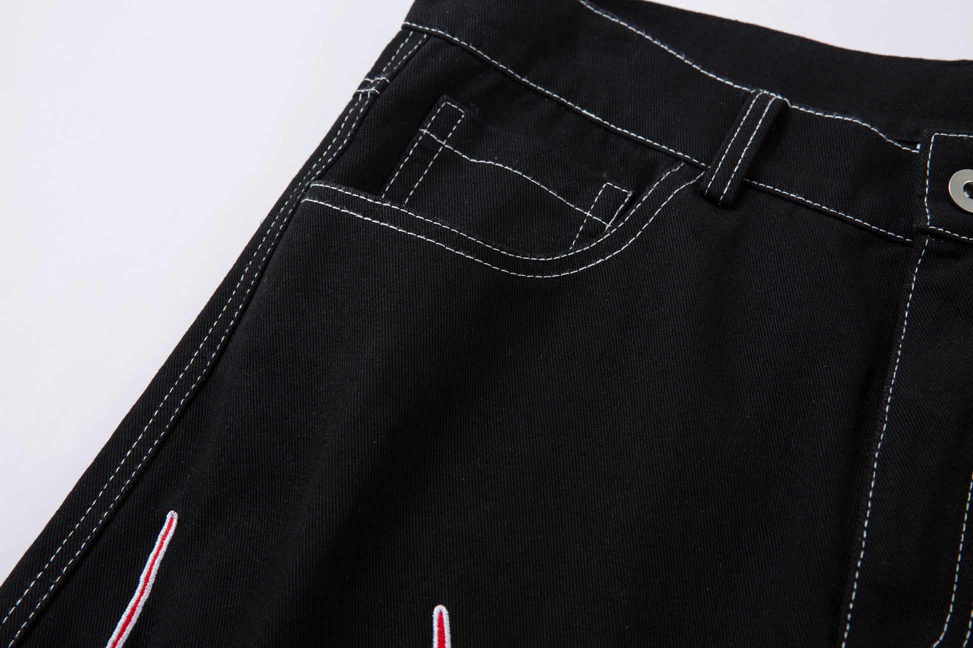Flame Graphic | Baggy Jeans - Santo 