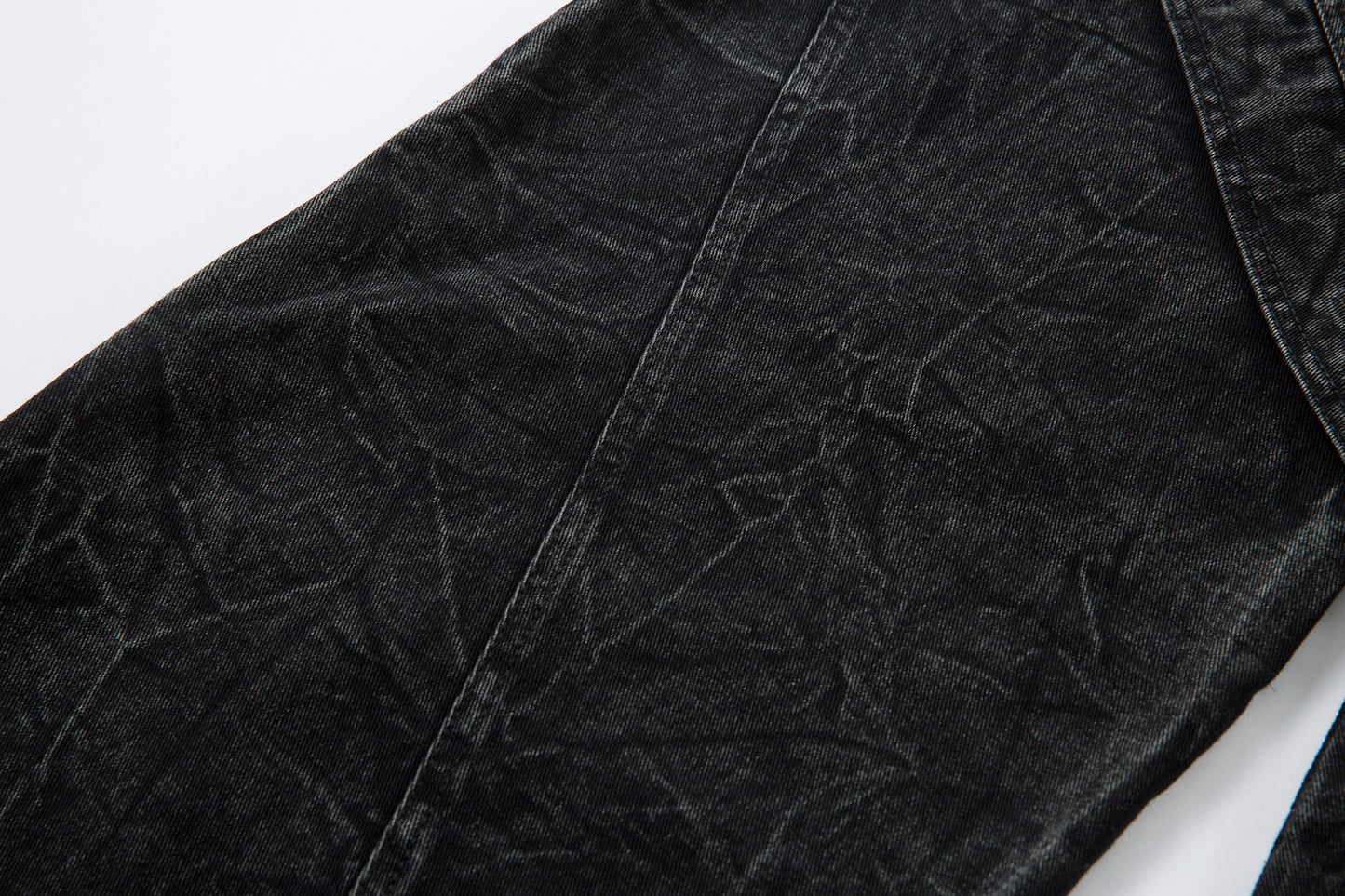 Crinkle Washed Structure | Baggy Jeans - Santo 