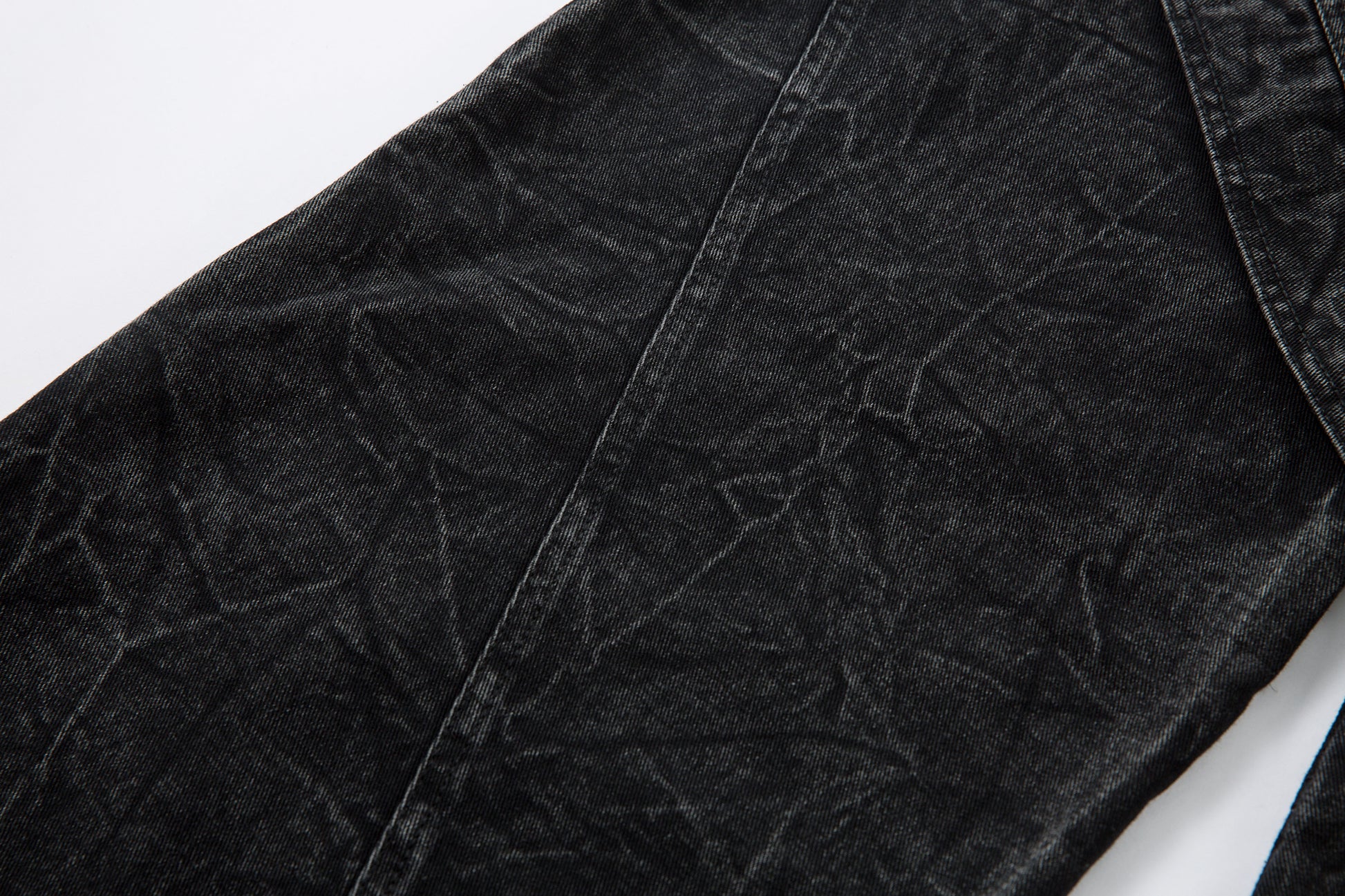 Crinkle Washed Structure | Baggy Jeans - Santo 