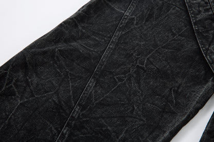 Crinkle Washed Structure | Baggy Jeans - Santo 