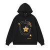Glitter Star Apple Print | Oversized Hoodie