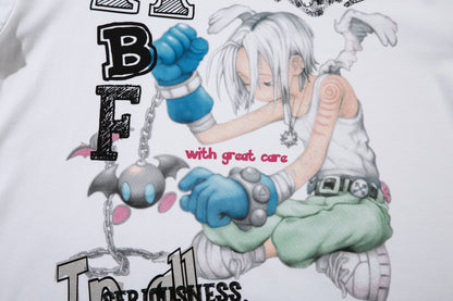 Street Anime Cartoon | Stripe Sweatshirt - Santo 