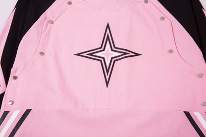 Star Panel Contrast | Patchwork Sweatshirt - Santo 