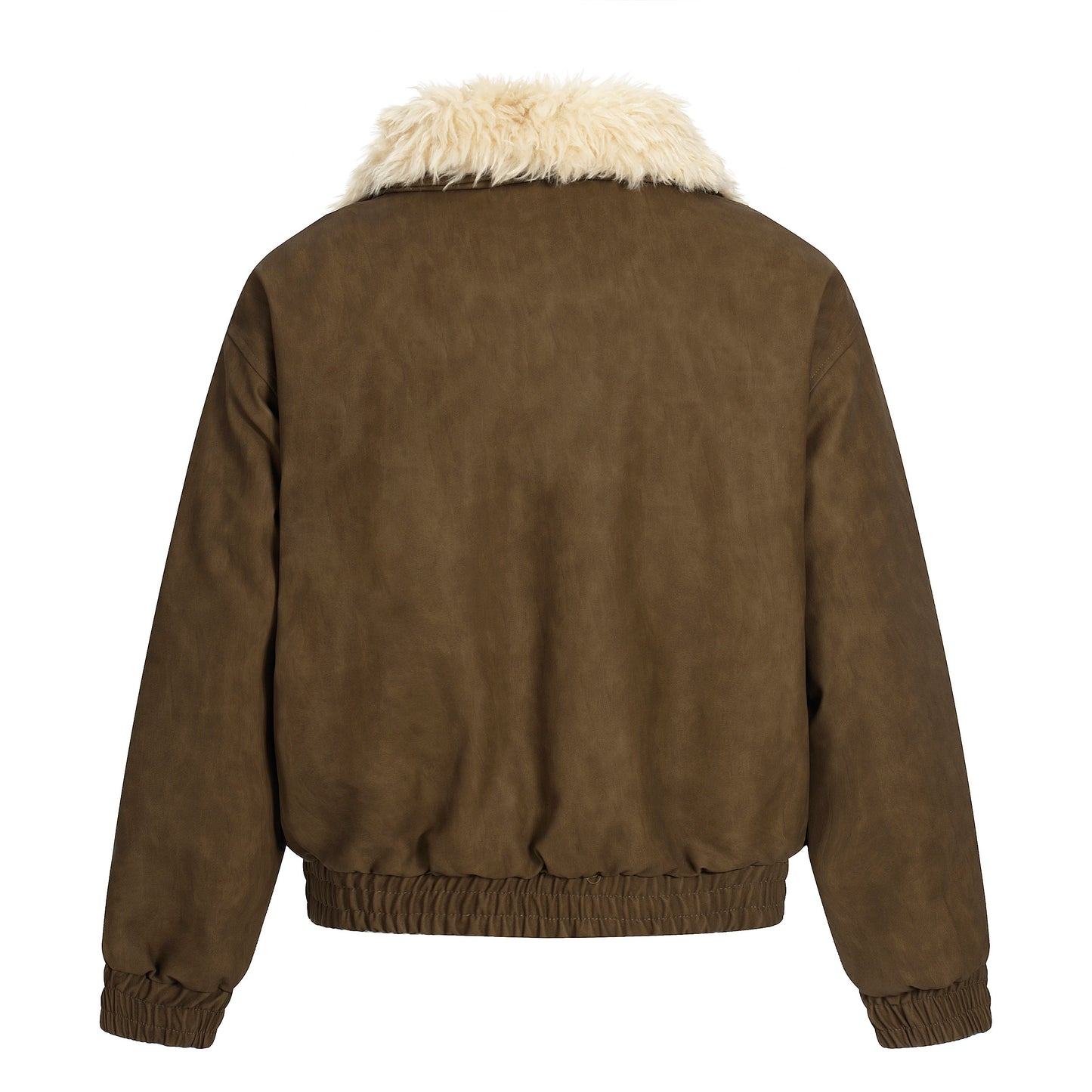 Vintage Pocket | Padded Suede Jacket - Santo 