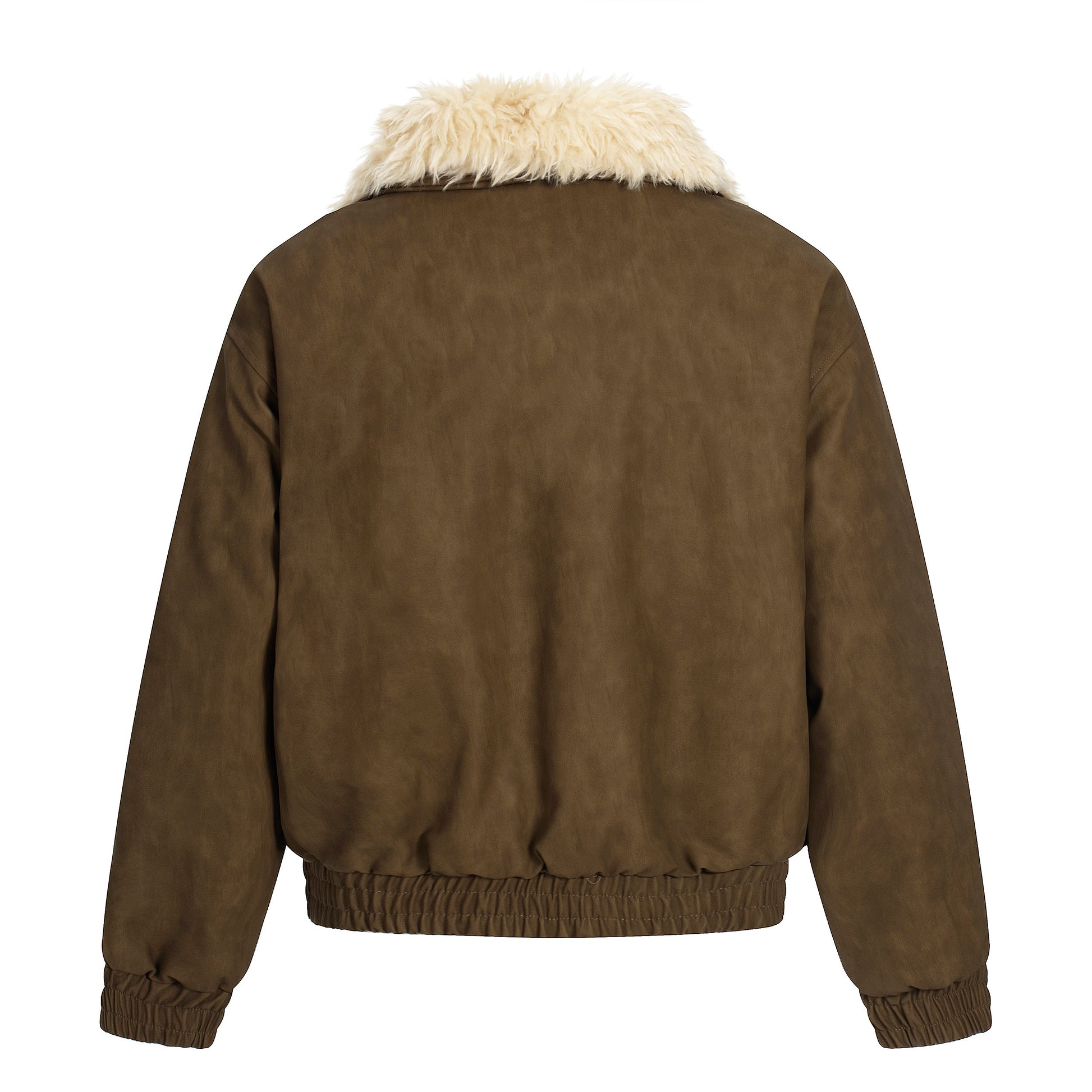 Vintage Pocket | Padded Suede Jacket - Santo 