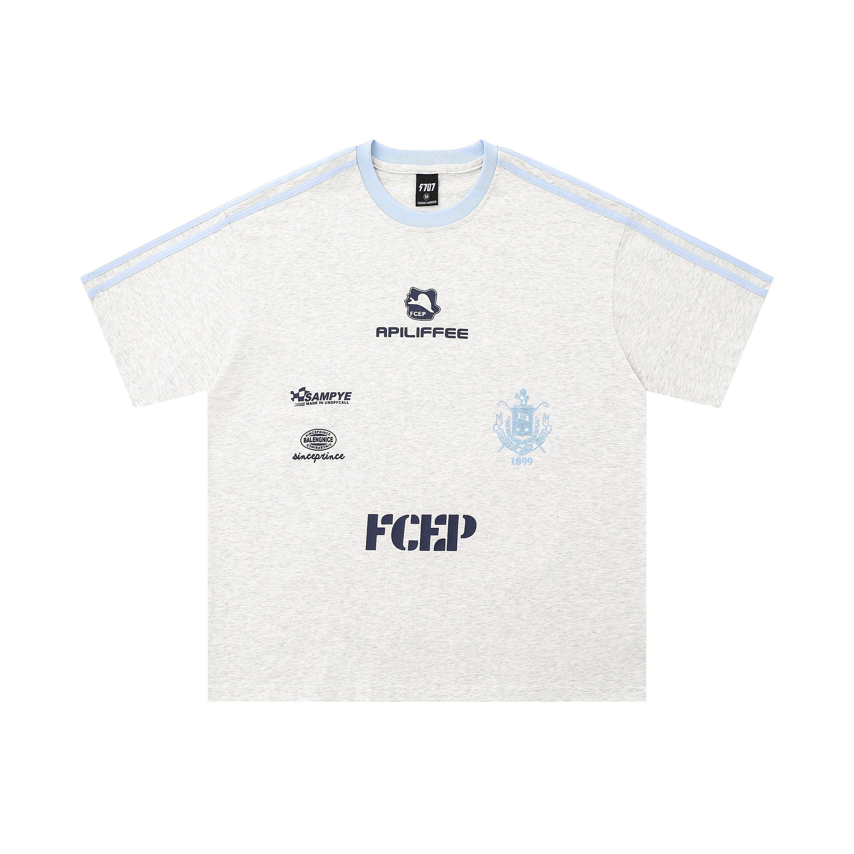 Club Stripe | Retro Football Crest Tee