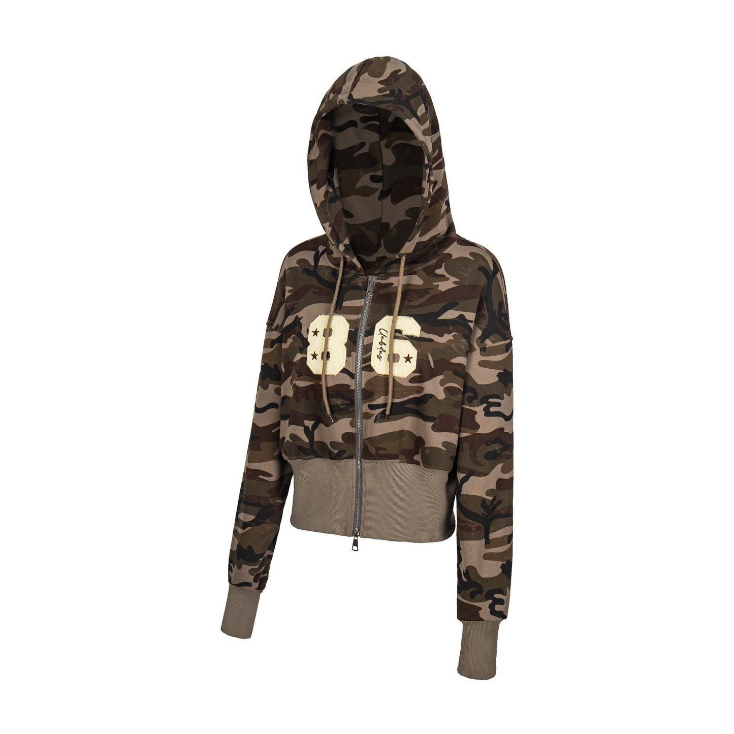 86 Zip Hoodie – Sporty Cropped Fit