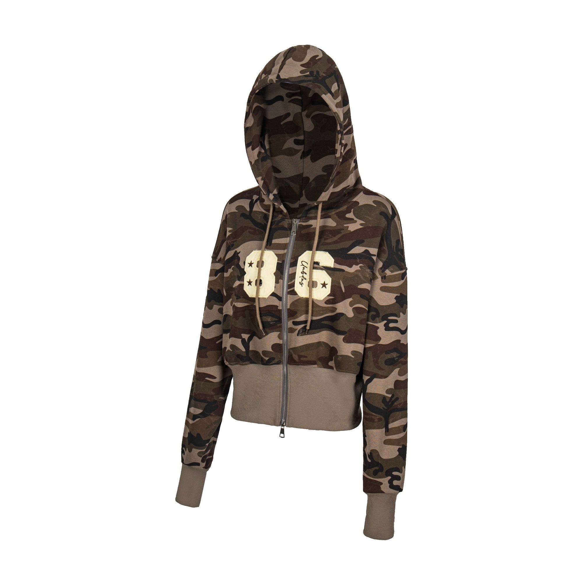 86 Zip Hoodie – Sporty Cropped Fit