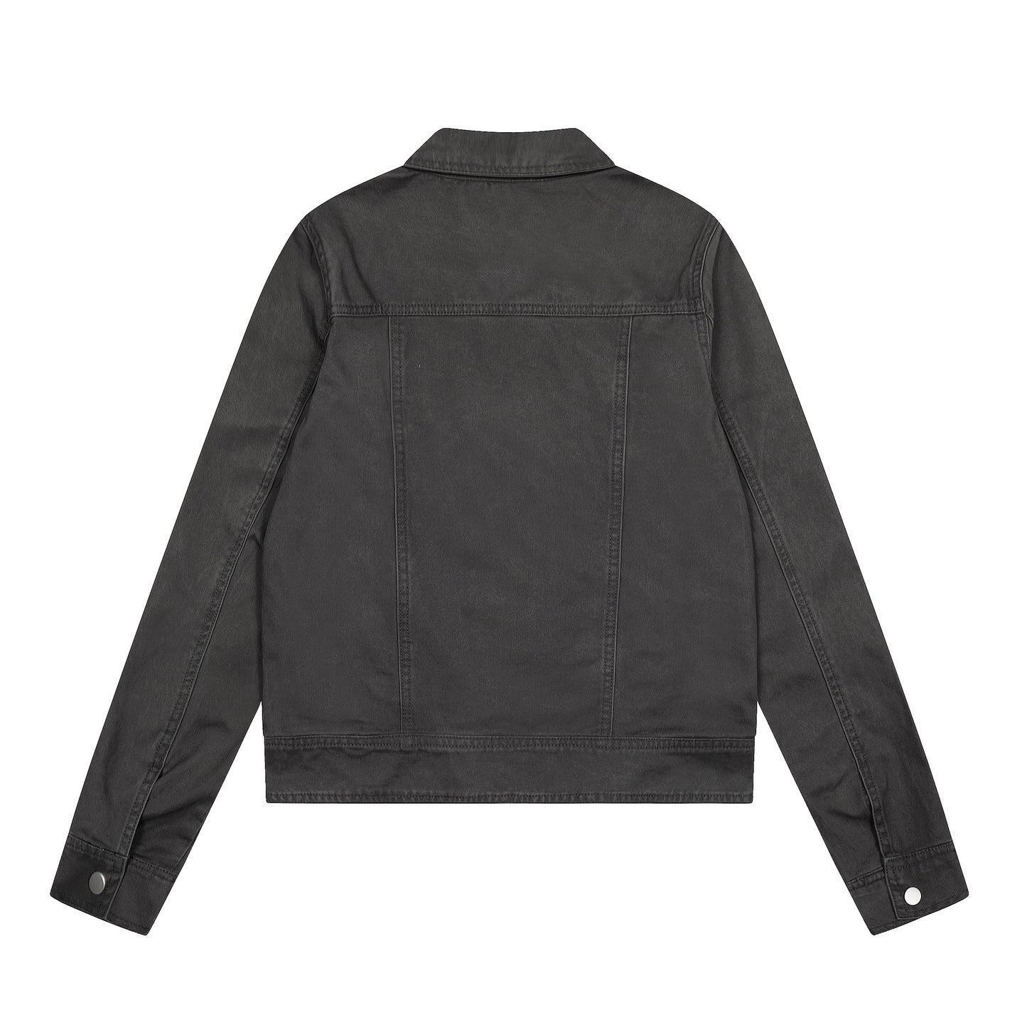 Steel Fade | Minimalist Zip-Up Denim Jacket - Santo 