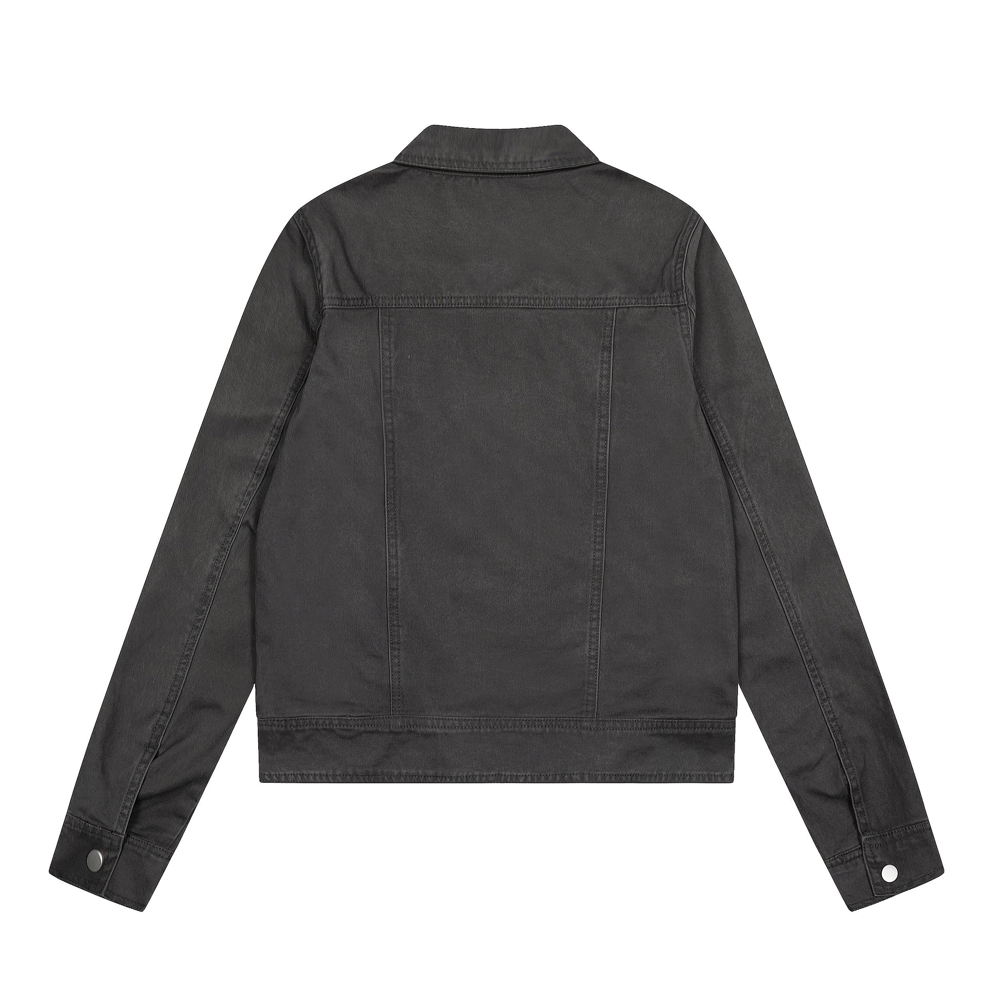 Steel Fade | Minimalist Zip-Up Denim Jacket - Santo 