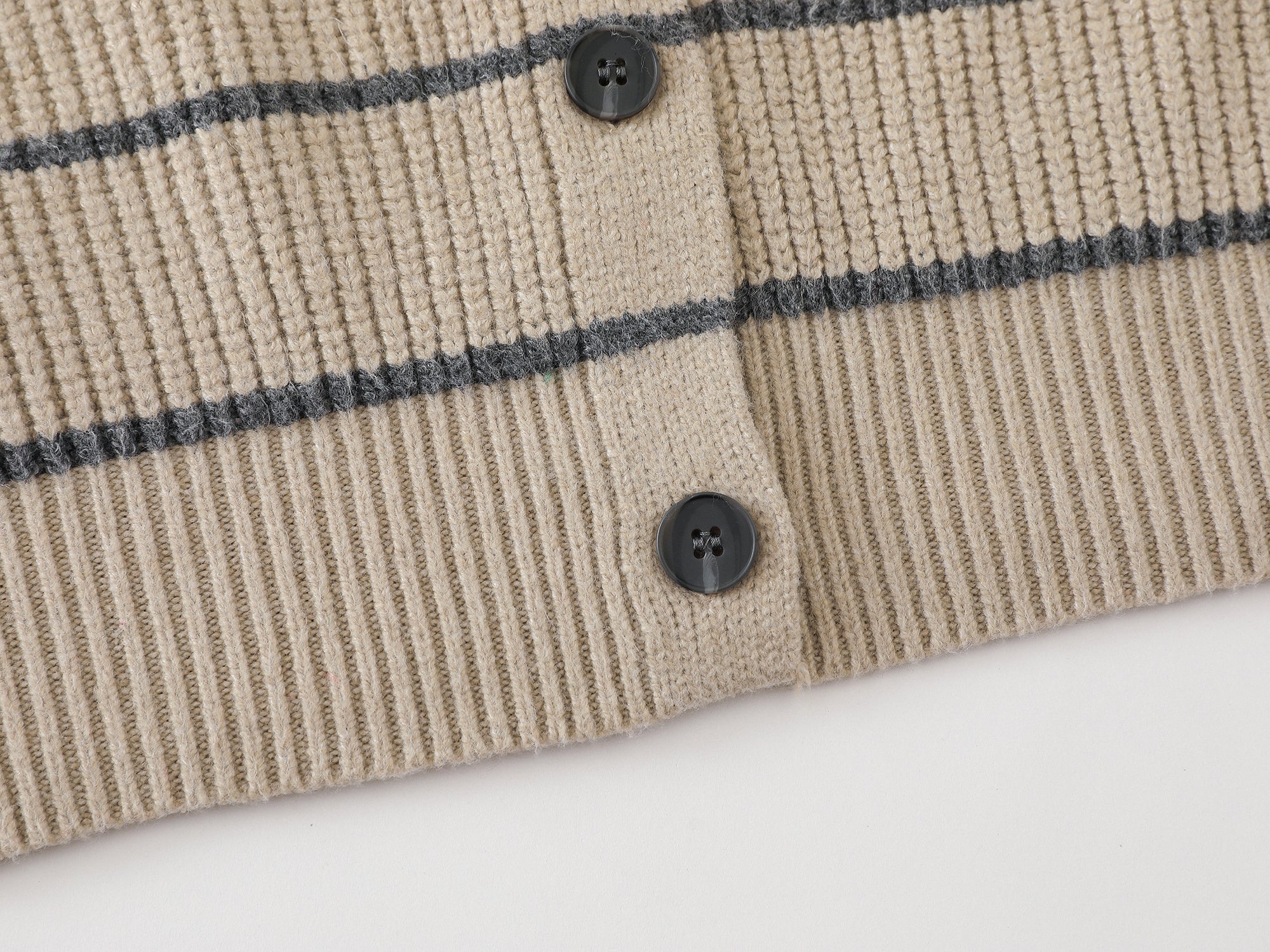 Stripe Hoodie | Button-Up Knit Cardigan