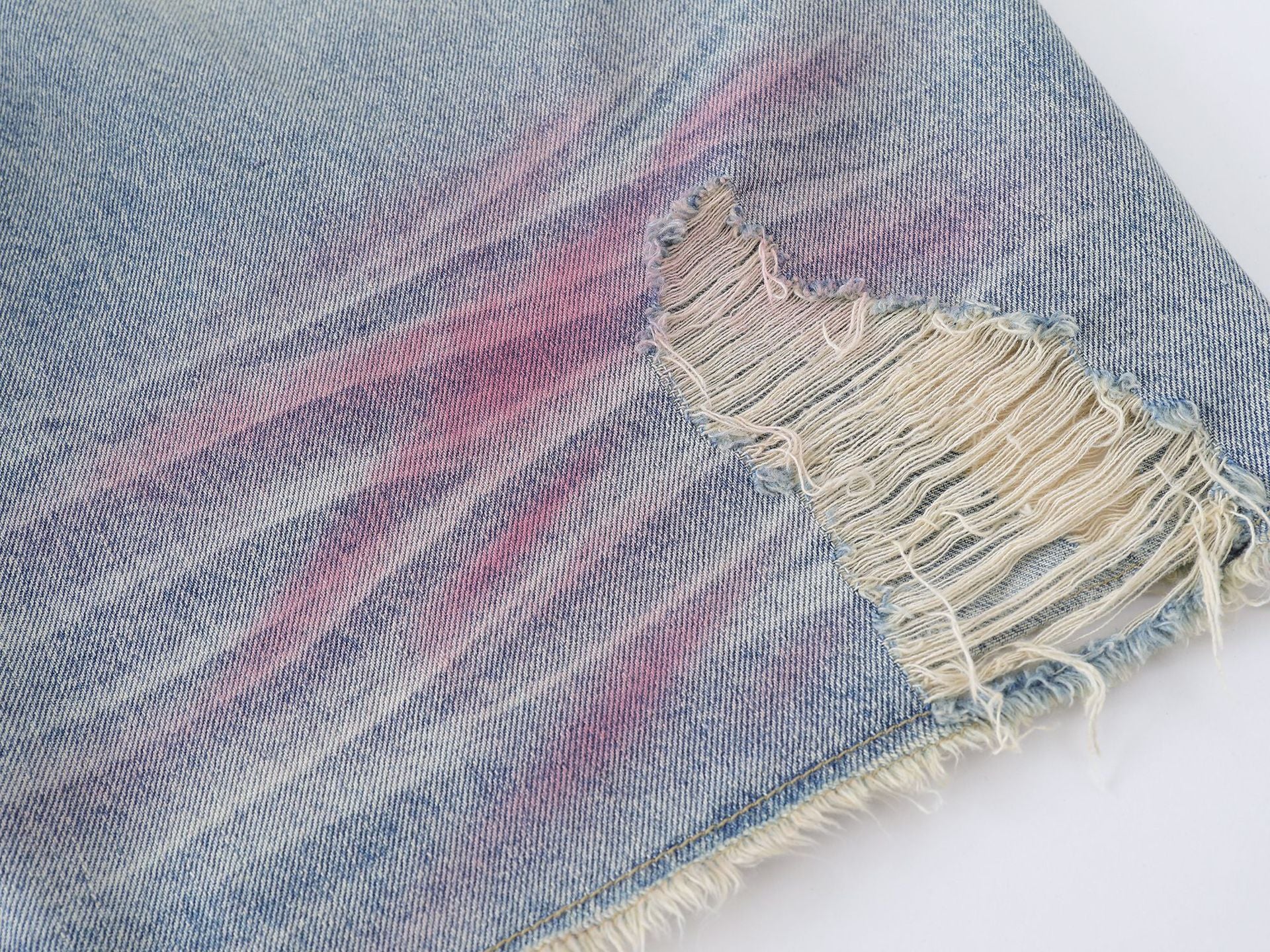 Pink Spray | Washed Denim Shorts - Santo 