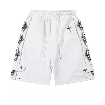 Star | Zip Up Shorts - Santo 