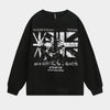 Punk Flag Art | Button Sweatshirt