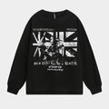 Punk Flag Art | Button Sweatshirt - Santo 