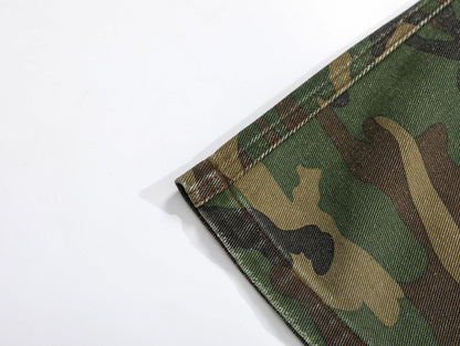 Ripped Camouflage Flared | Cargo Pants - Santo 