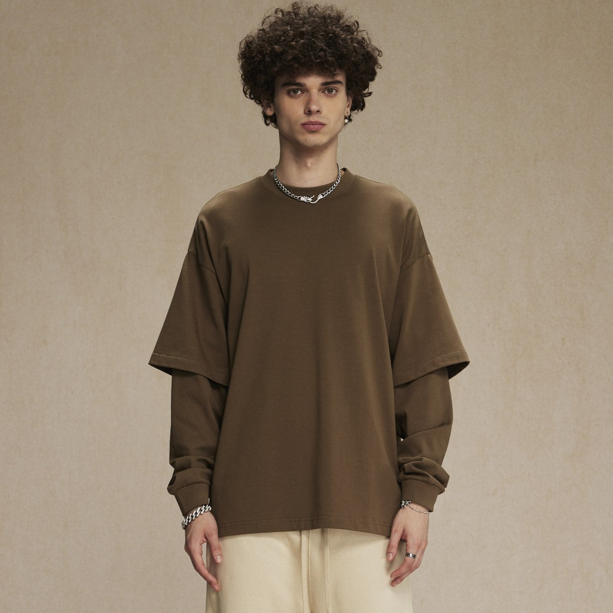 Layered Sleeve Design | Long Sleeve T-Shirt - Santo 