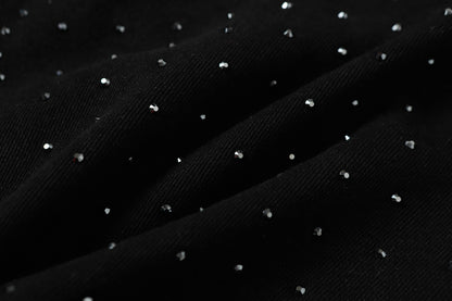 Rhinestone Frayed | Denim Shorts - Santo 