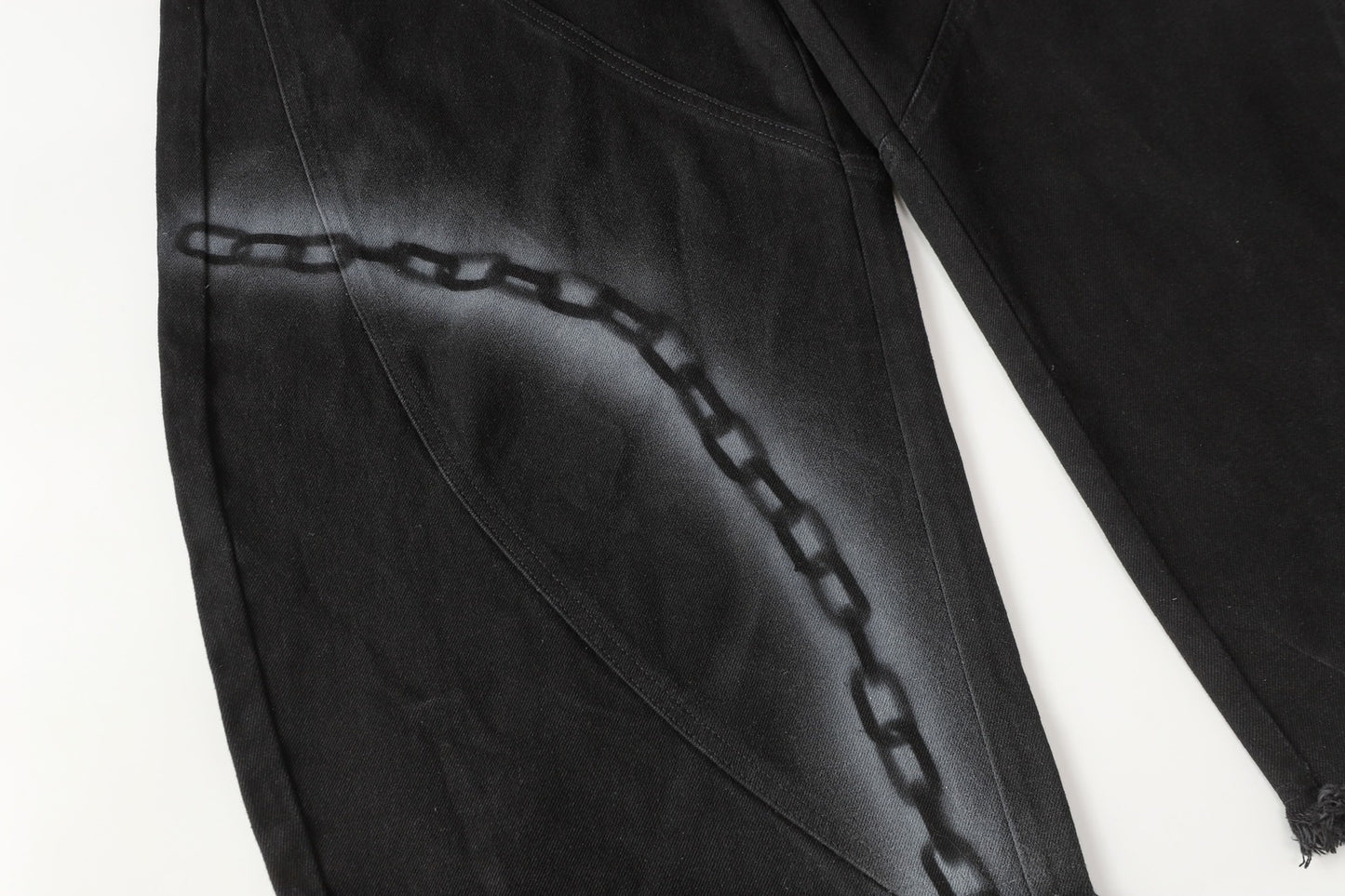 Chain Print | Baggy Jeans - Santo 
