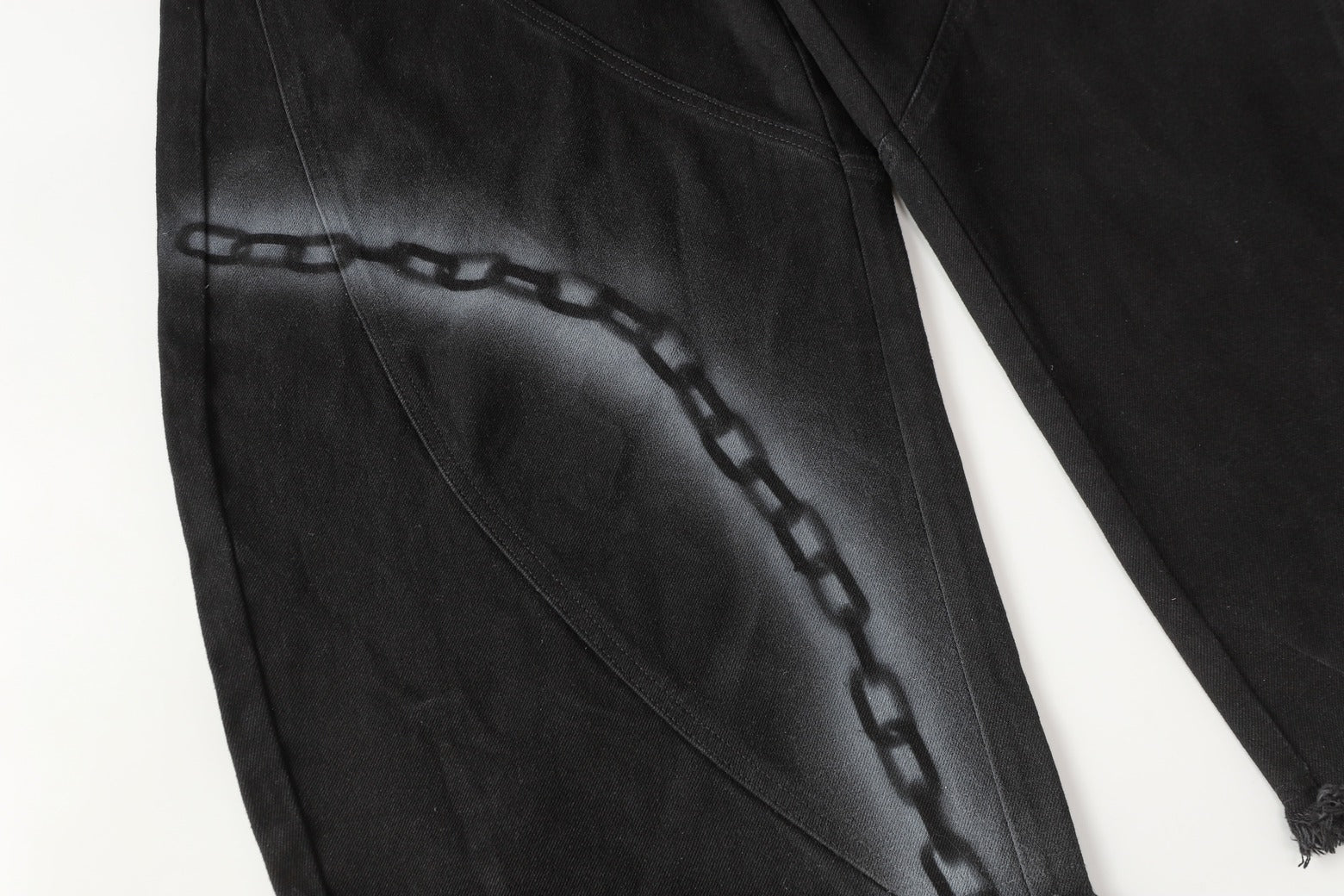 Chain Print | Baggy Jeans - Santo 
