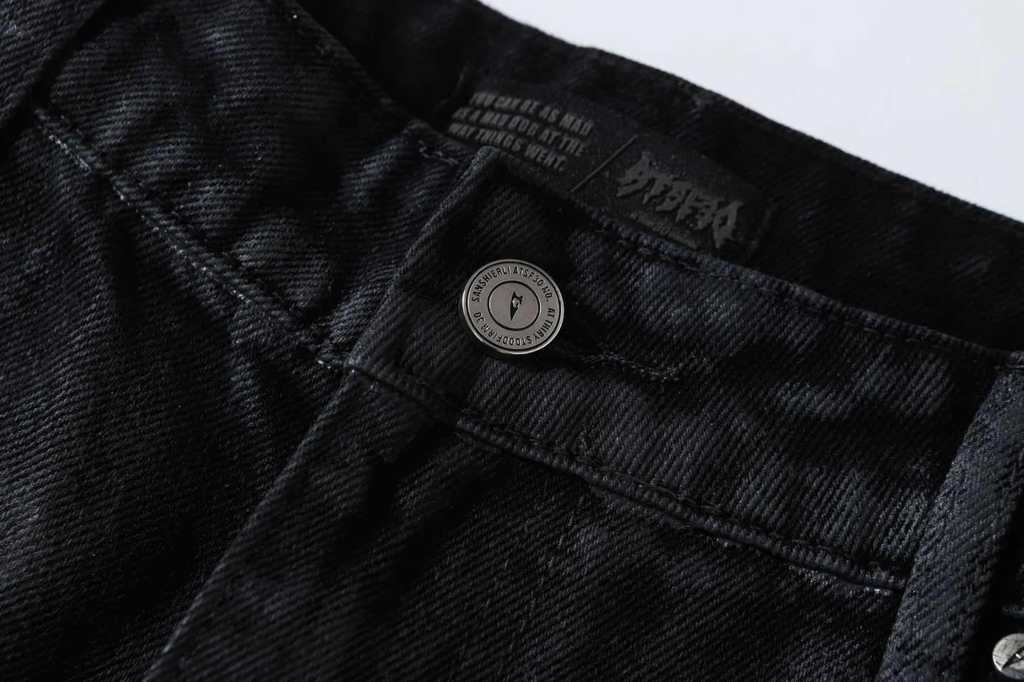 Washed Black Flare | Stacked Jeans - Santo 