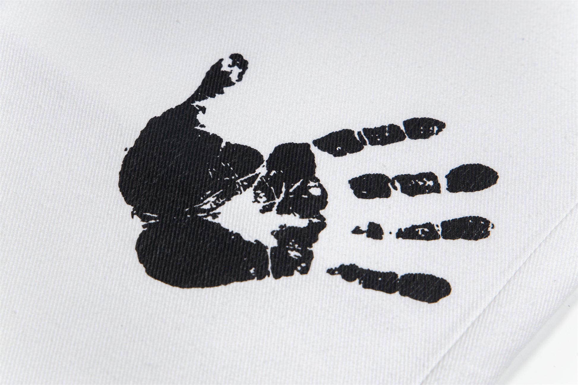 Handprint Graphic | White Street Jeans - Santo 