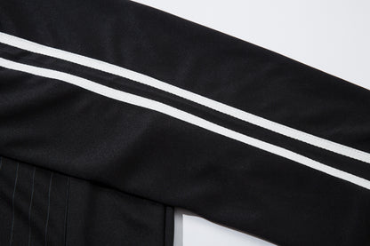 Athletic Stripe Embroidery | Racing Sweatshirt - Santo 