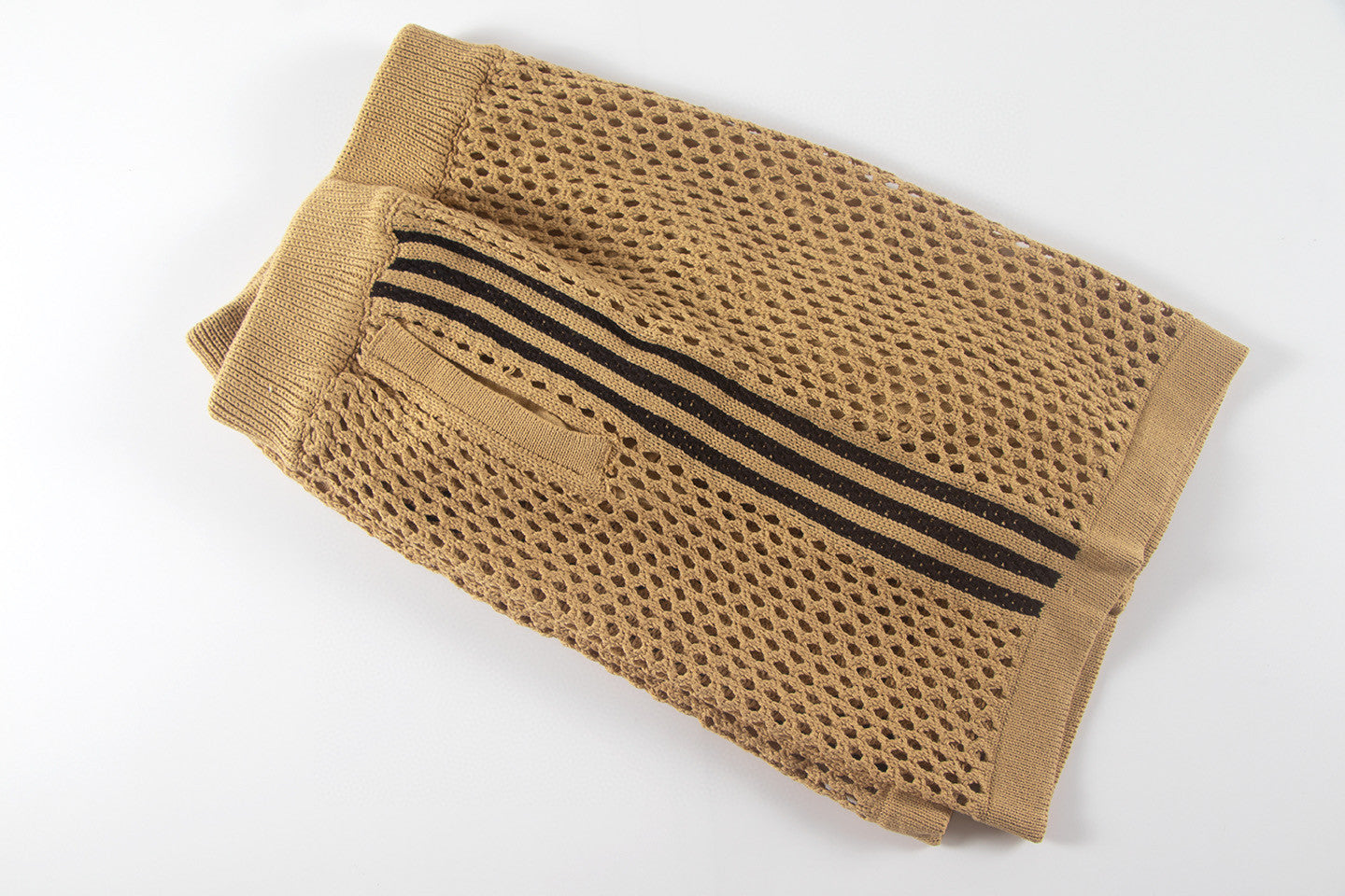Mesh Stripe Knit | Baggy Shorts