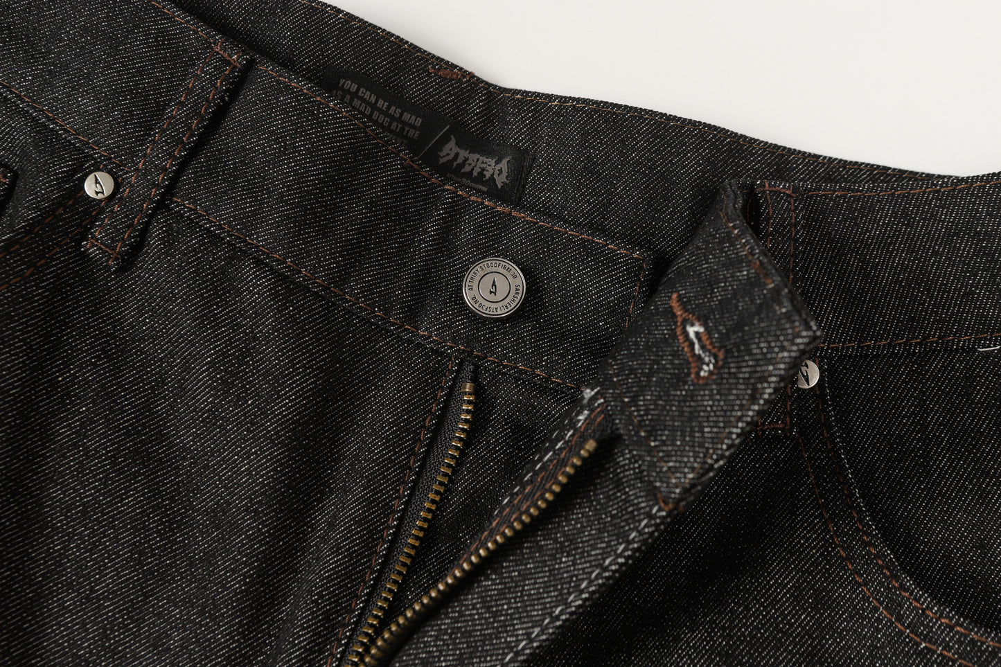 Snake Embroidery | Denim Jeans - Santo 