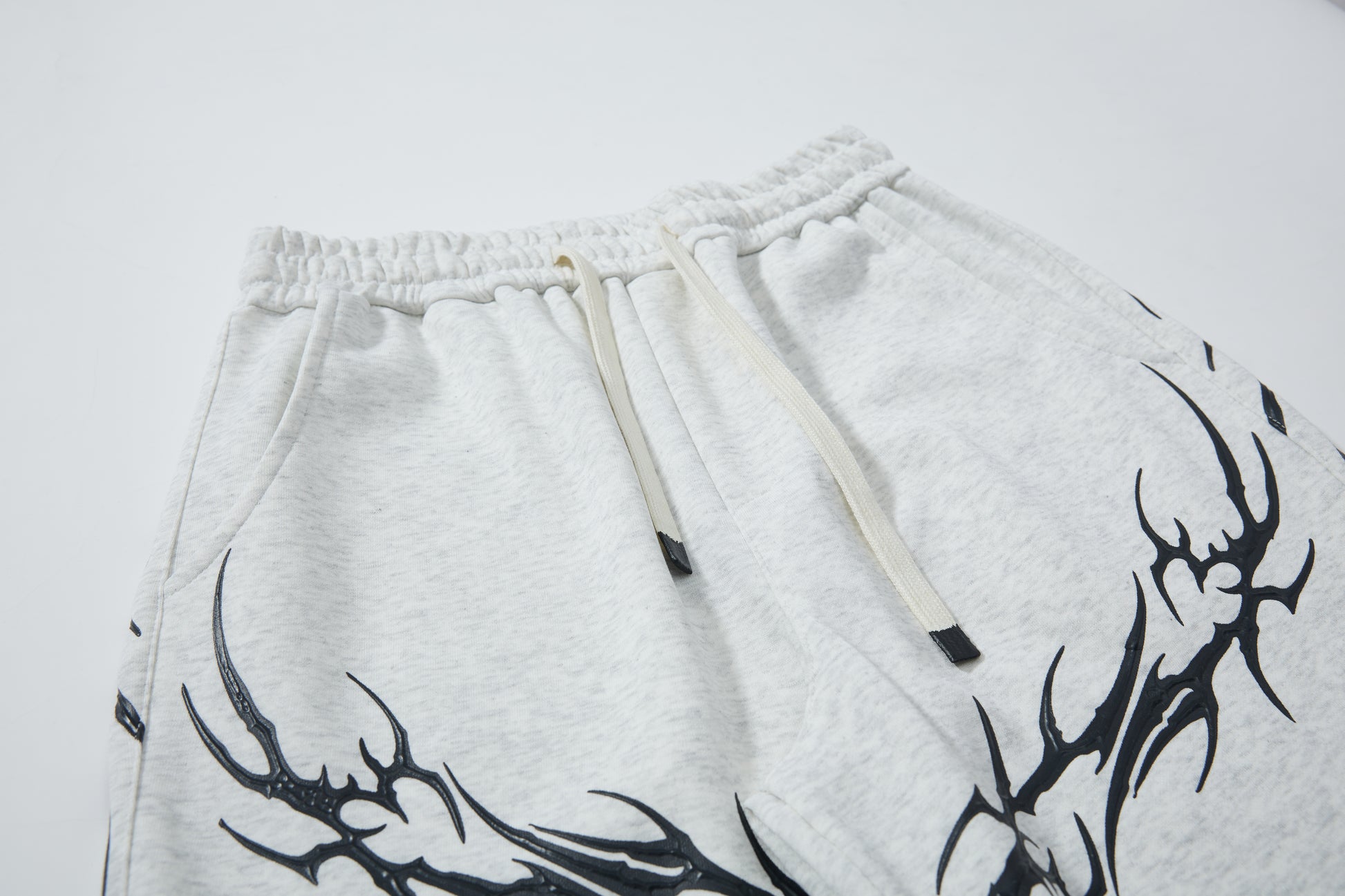 Barbed Flame Print | Graphic Sweatpants - Santo 