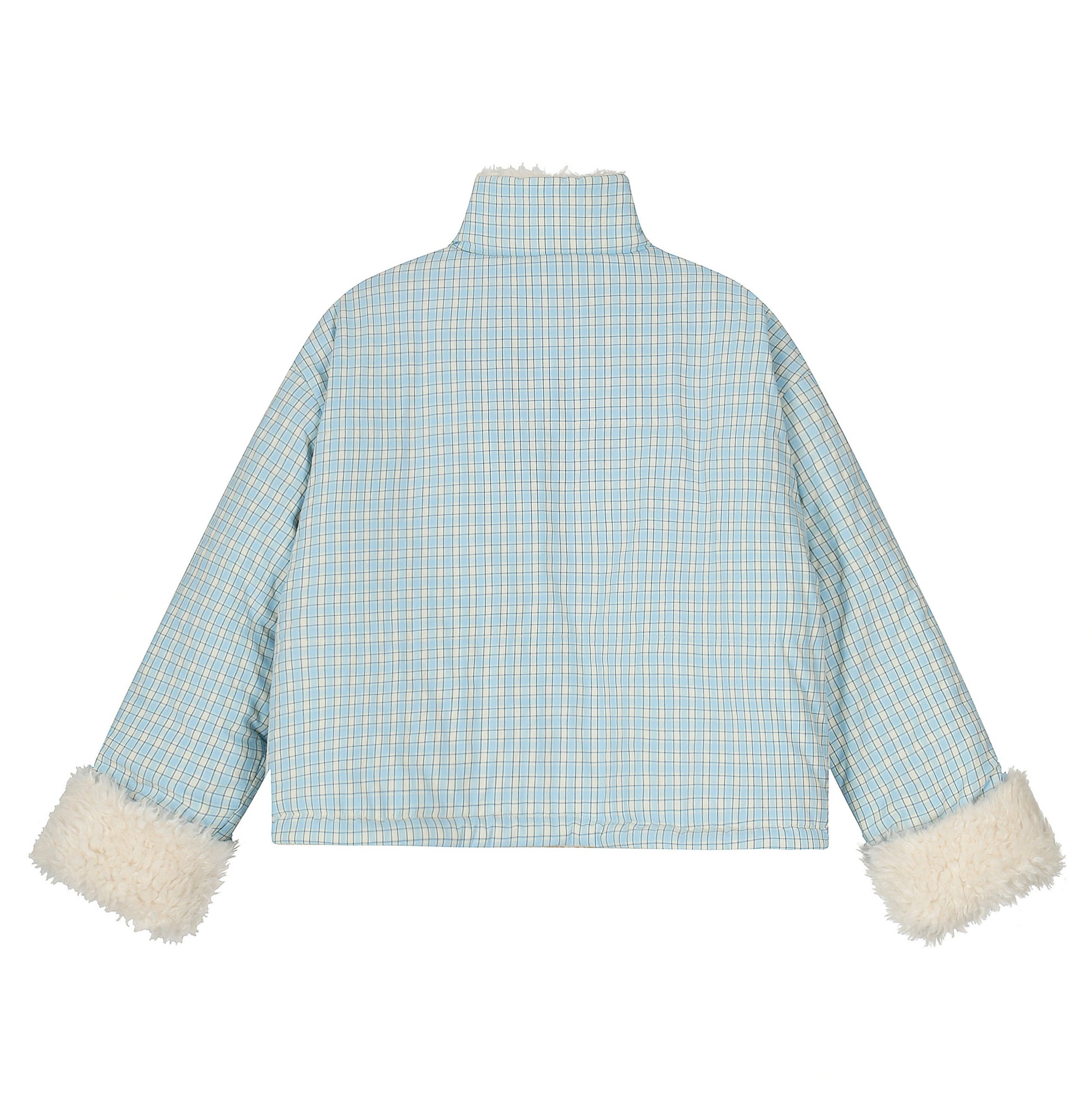 Double Cozy | Reversible Check & Fleece Jacket - Santo 