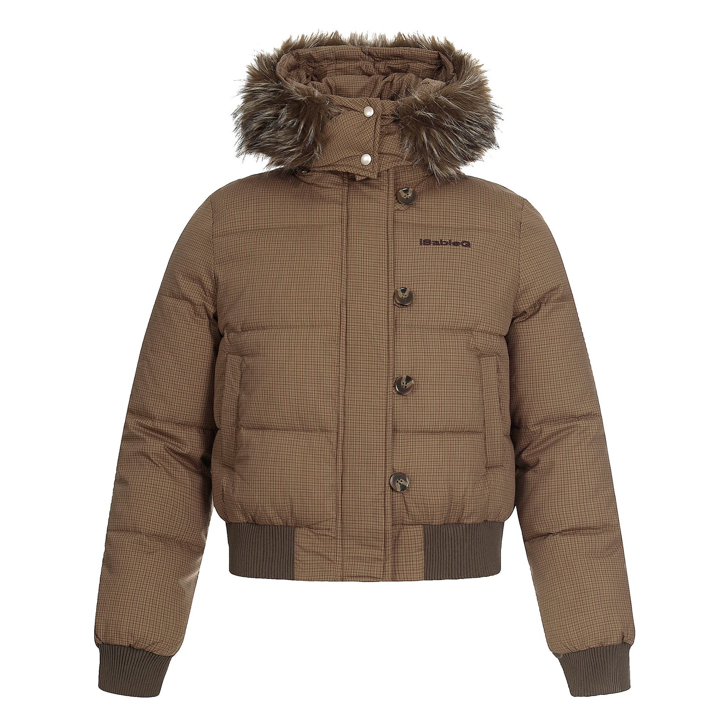 Denim Chill | Faux Fur Collar Winter Jacket - Santo 