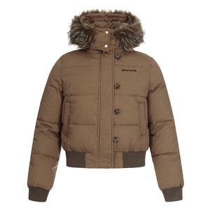 Denim Chill | Faux Fur Collar Winter Jacket