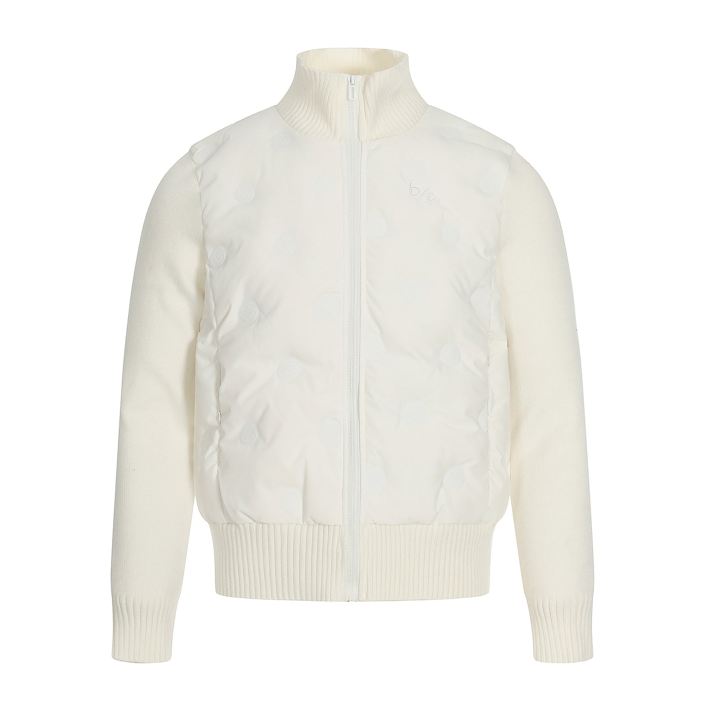 Cloud Shell | Knit-Sleeve Bubble Zip Jacket - Santo 