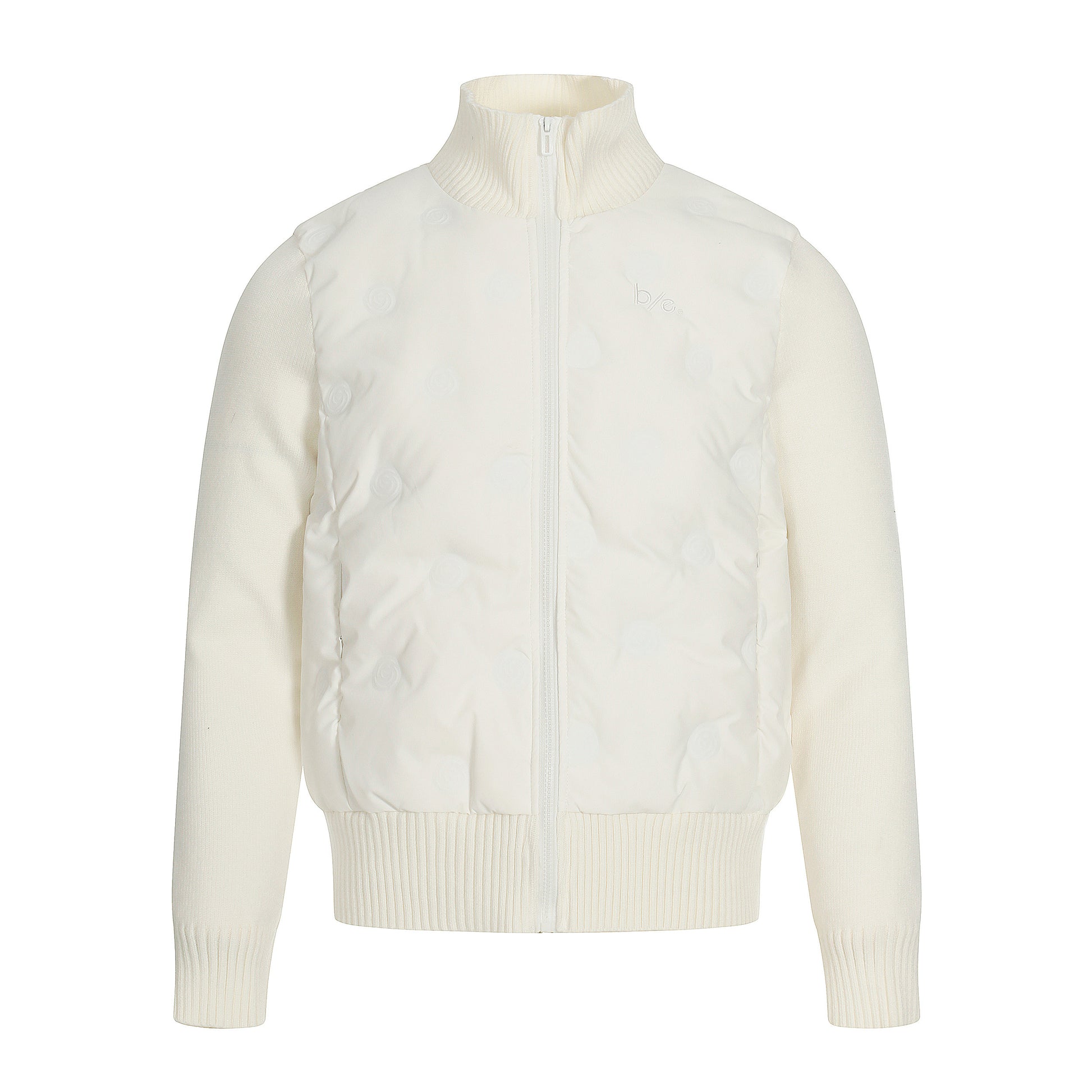 Cloud Shell | Knit-Sleeve Bubble Zip Jacket - Santo 