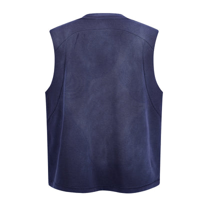 Midnight Utility | Sleeveless Pocket Knit Top - Santo 