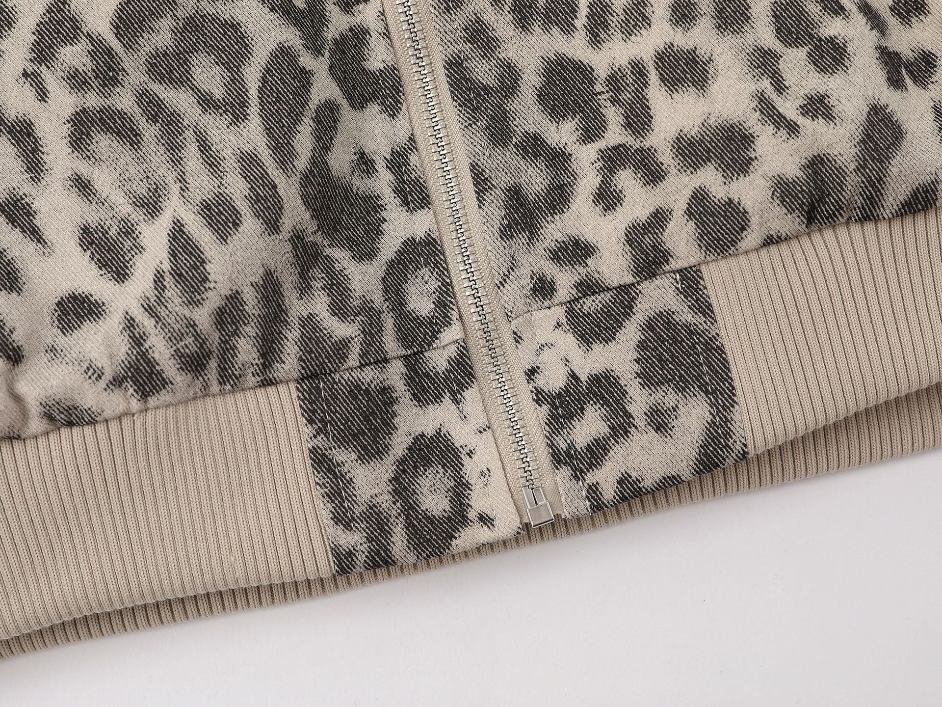 Veste en tricot dégradé de flammes |