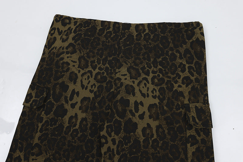 "Leopard Print" Jeans - Santo 