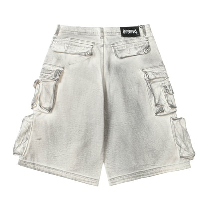 Multi-Pocket | Washed Cargo Shorts - Santo 