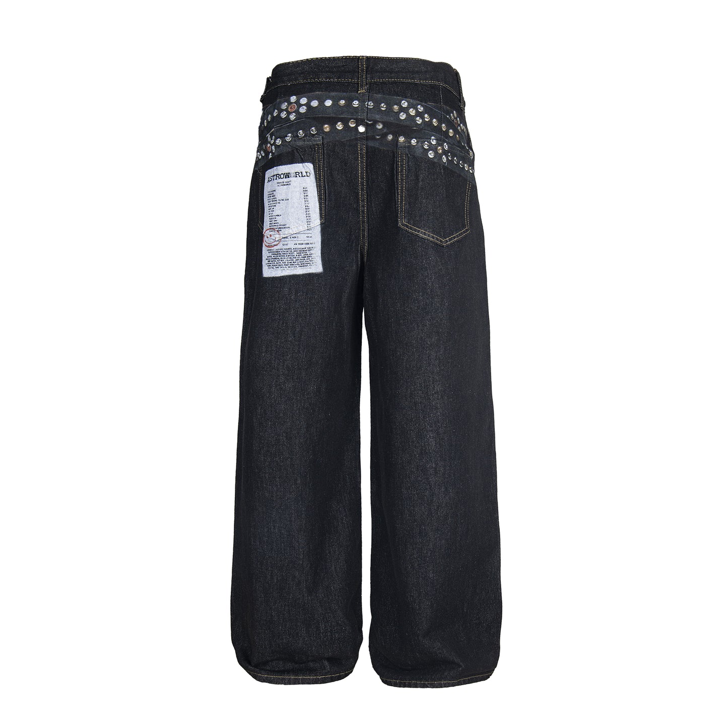 Studded Patchwork | Denim Jeans - Santo 