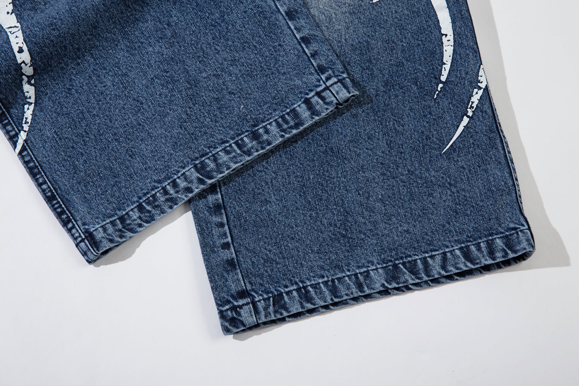 Tribal Print Washed | Baggy Jeans - Santo 