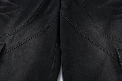 Distressed Multi-Pocket | Washed Jeans - Santo 