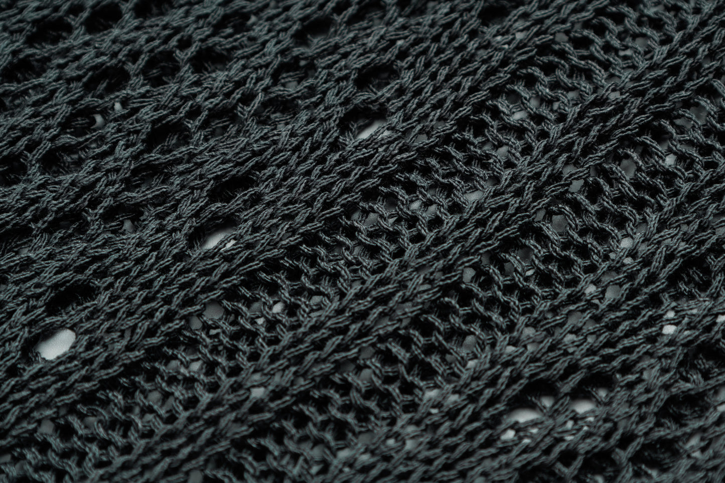 Crochet Mesh | Knit Zip Up Hoodie - Santo 