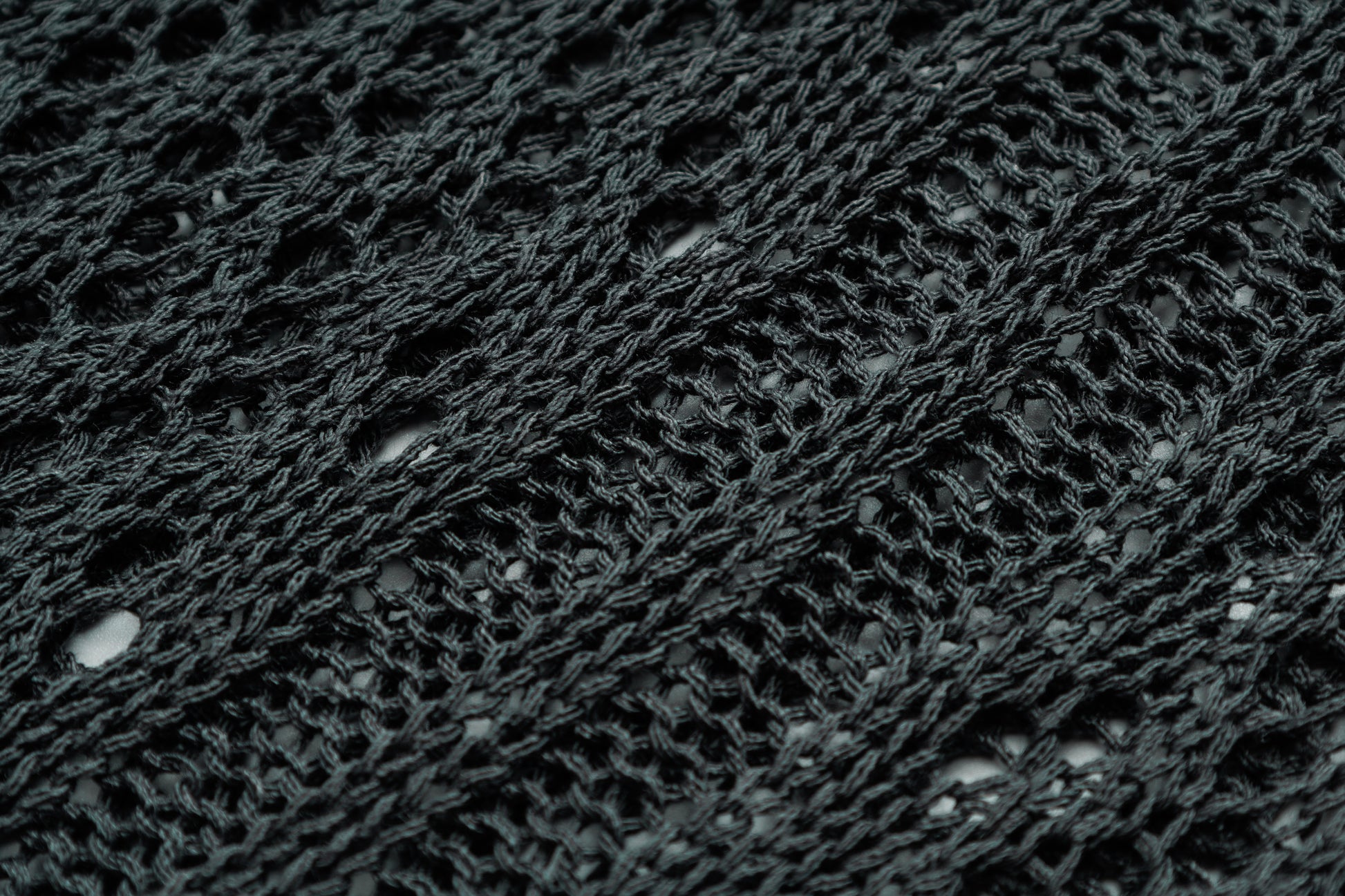 Crochet Mesh | Knit Zip Up Hoodie - Santo 