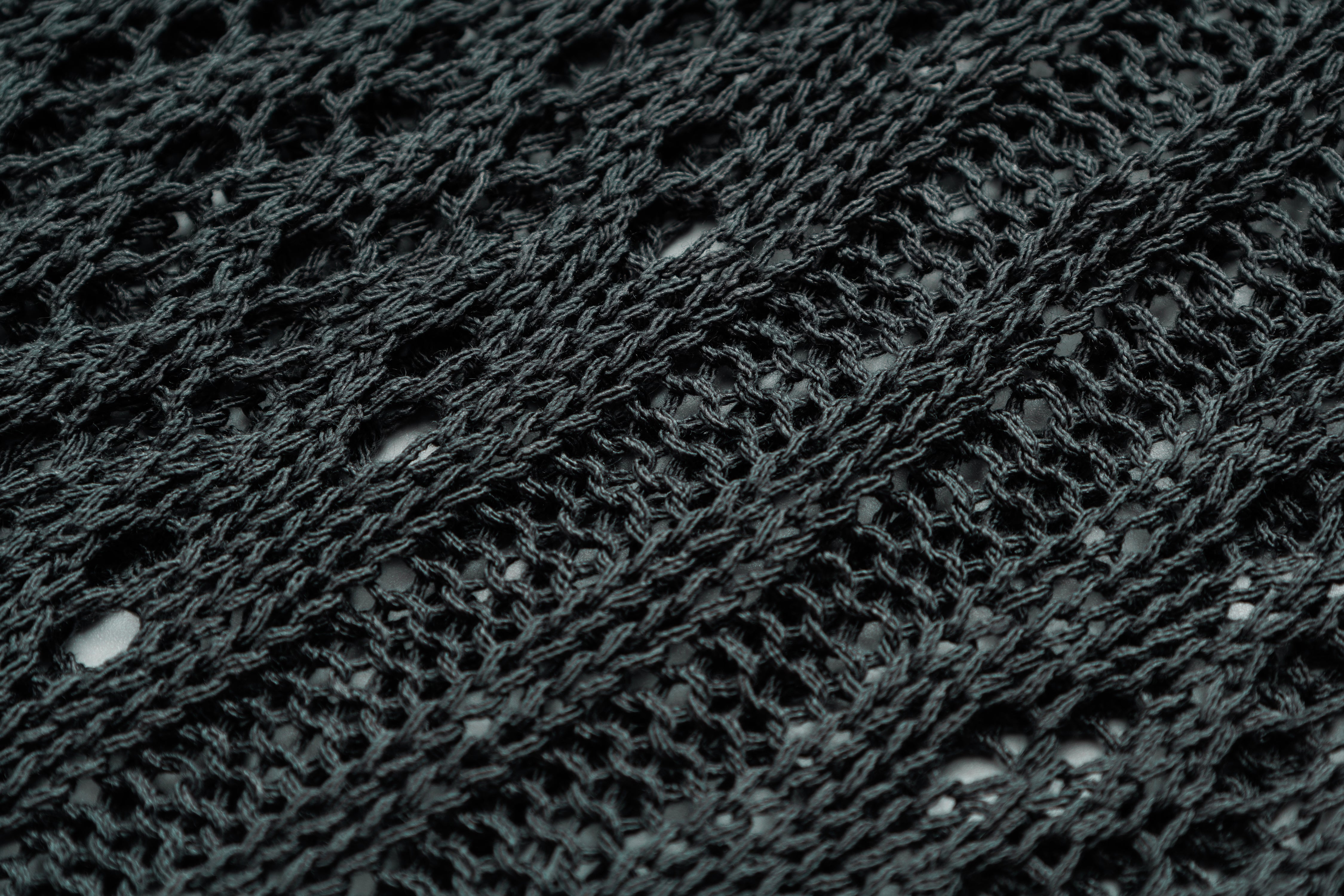 Crochet Mesh | Knit Zip Up Hoodie