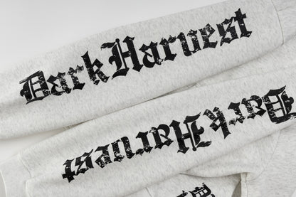 Gothic Cross Print | Zip Up Hoodie - Santo 