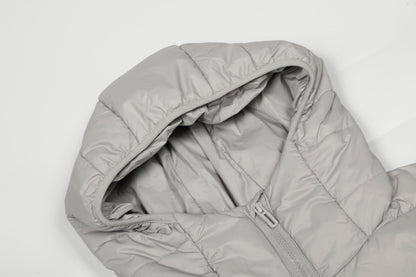 Hybrid Knit-Sleeve | Hooded Puffer Jacket